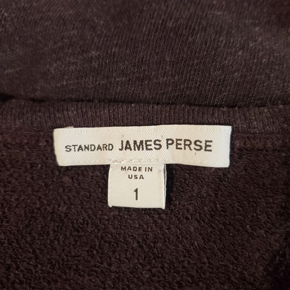 Standard James Perse Scoop Neck Raglan Long Sleeve Pullover Top Womens 1 US S - Picture 5 of 9